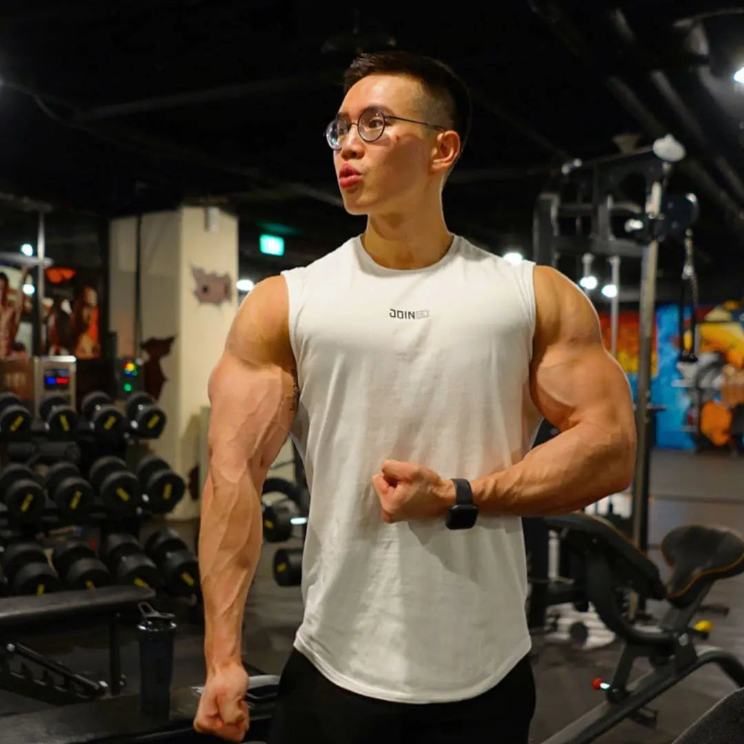 Men's Casual Stretch Cotton Sleeveless Running Vest