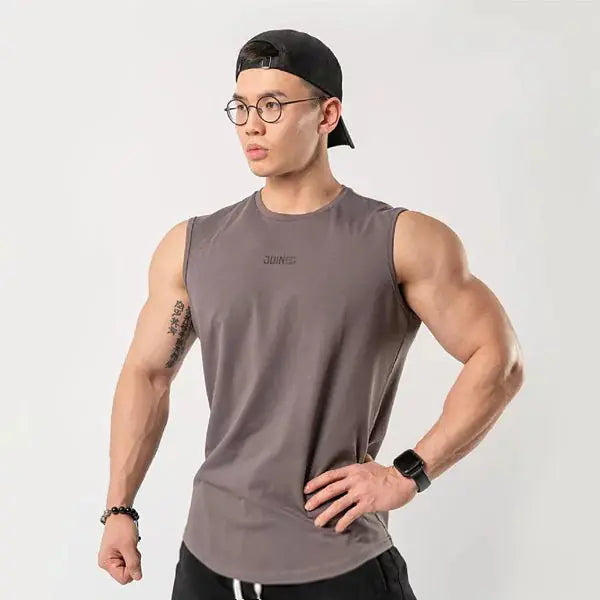Men's Casual Stretch Cotton Sleeveless Running Vest