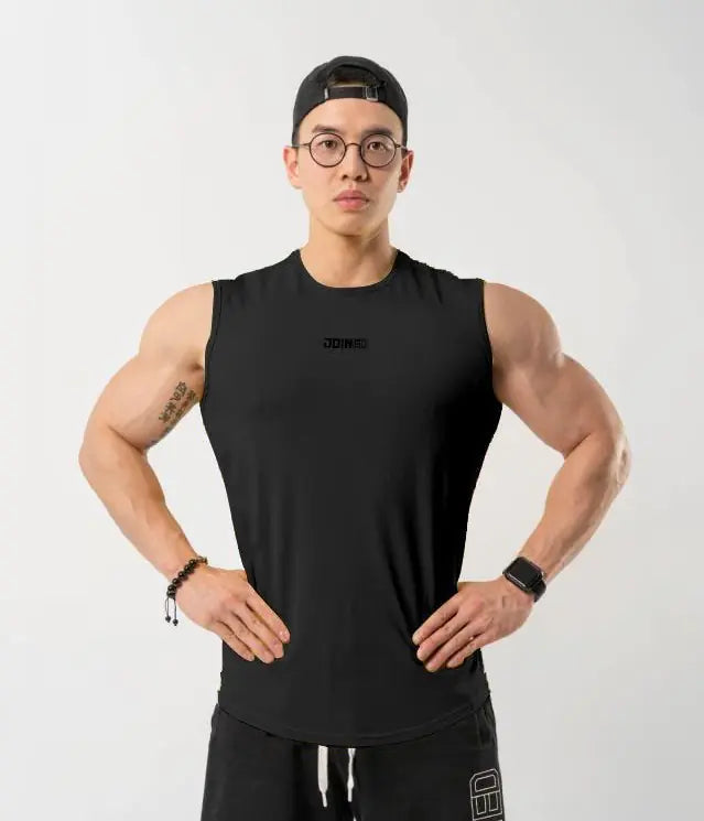 Men's Casual Stretch Cotton Sleeveless Running Vest